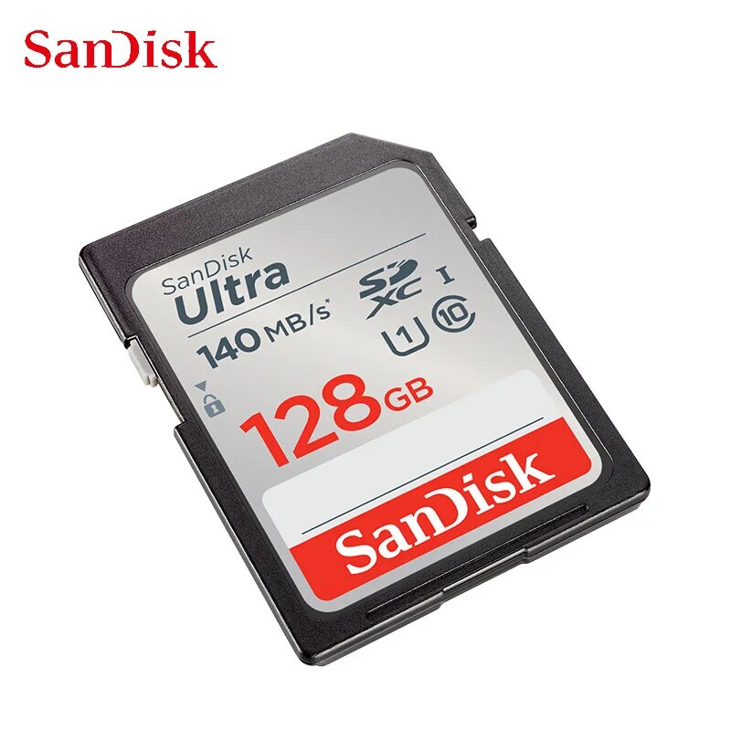 SanDisk Ʈ SD ī, SDHC SDXC ÷ ޸ ī, ī޶ , 64GB, 128GB, 256GB, 32GB, U1 C10 UHS-I, 140 MB/s